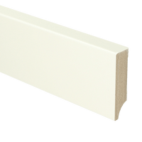 MDF Moderne plint 70x18 mm voorgelakt RAL 9010