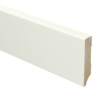 MDF Moderne plint 70x15 mm voorgelakt RAL 9010