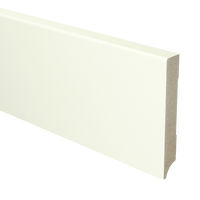 MDF Moderne plint 120x18 mm voorgelakt RAL 9010