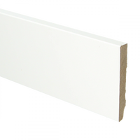 Plint recht 90x12 wit gefolied