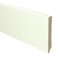 MDF Moderne plint 120x15 mm voorgelakt RAL 9010