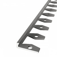 In-egaliseer eindprofiel 4,5mm PVC RVS lang