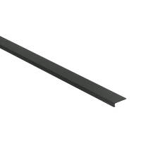 Hoeklijnprofiel Zelfklevend 4 mm t.b.v. PVC Klik Zwart lang