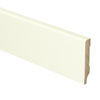 MDF Moderne plint 55x9 mm voorgelakt RAL 9010