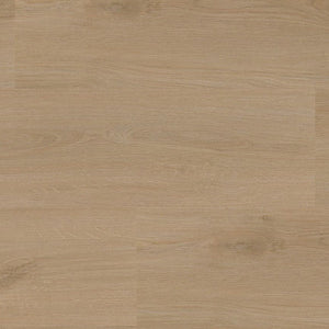 licht beige eiken vloer met subtiele houtnerfstructuur en matte afwerking, brede planken zonder opvallende knoesten