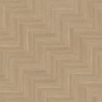 licht beige eiken visgraatvloer met subtiele houtstructuur en smalle planken