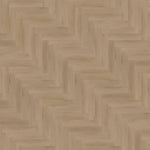 licht beige eiken vloer met visgraat patroon en subtiele houtstructuur