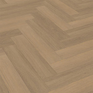 licht beige eiken vloer met visgraatpatroon en subtiele houtstructuur met fijne nerfdetails