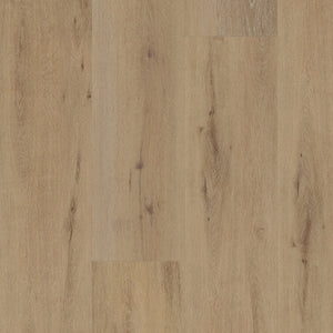 licht beige eiken vloer met een natuurlijke houtstructuur en subtiele noesten in brede planken