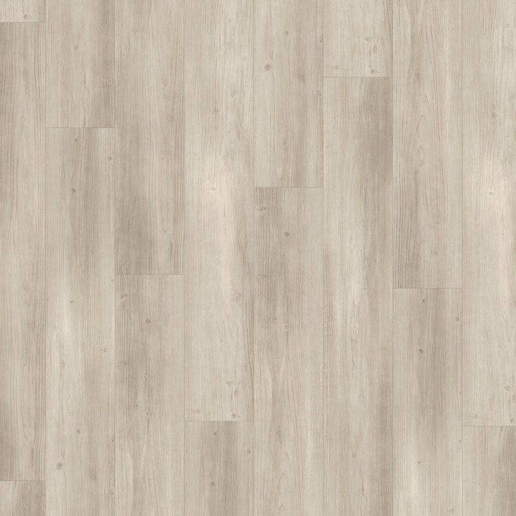 licht grijs beige houtlook vloer met rechte brede planken en subtiele houtnerfstructuur