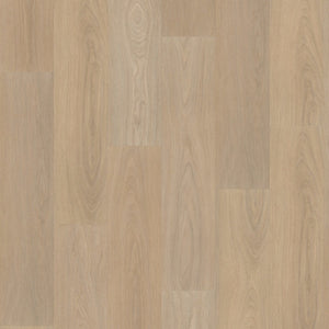 licht beige eiken vloer met rechte brede planken en subtiel houtnerfpatroon