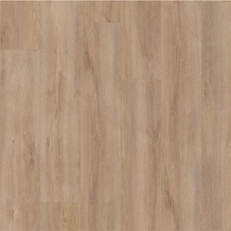 licht beige eiken vloer met een zachte houtstructuur en brede planken in een recht gelegd patroon
