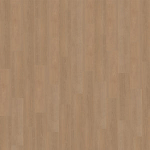 lichte beige eiken vloer met subtiele houtnerfstructuur en brede planken in een recht gelegd patroon