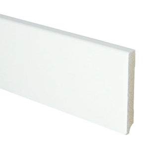MDF plint 90 x 12 mm V313 wit gegrond recht