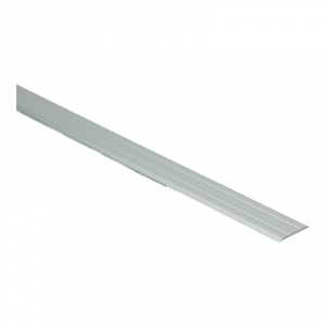 lichte aluminium overbruggingstrip met rechte, subtiele groeven voor vloerovergangen