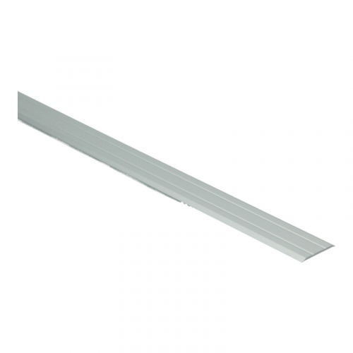 lichte aluminium overbruggingstrip met rechte, subtiele groeven voor vloerovergangen