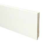 MDF rechte plint 120 x 15 mm V313 wit gegrond