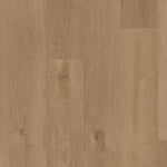 lichte beige eiken vloer met brede planken en een natuurlijke houtstructuur zonder opvallende patronen
