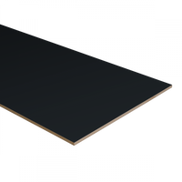 Dubbel stootbord folie 138x40 cm RAL9005/RAL7042