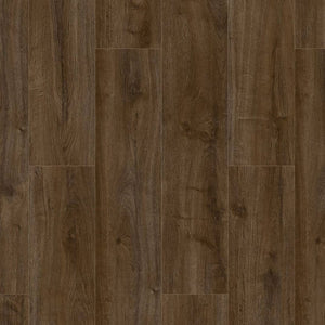 donker bruin eiken vloer met matte structuur en zichtbare houtnerven in brede planken patroon