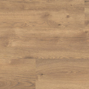 lichte beige eiken vloer met subtiele houtnerfstructuur en matte afwerking, brede planken zonder opvallend patroon