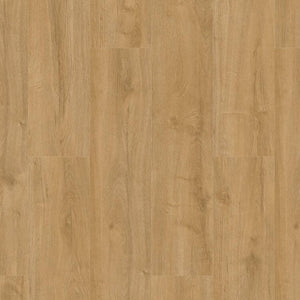 licht beige eiken vloer met middelharde houtstructuur en natuurlijke noesten, brede rechte planken zonder visgraat of ander patroon
