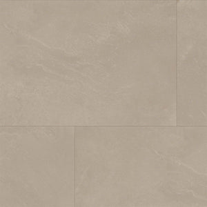 beige tegelvloer met grote rechthoekige tegels en een subtiel golvend marmerstructuurpatroon