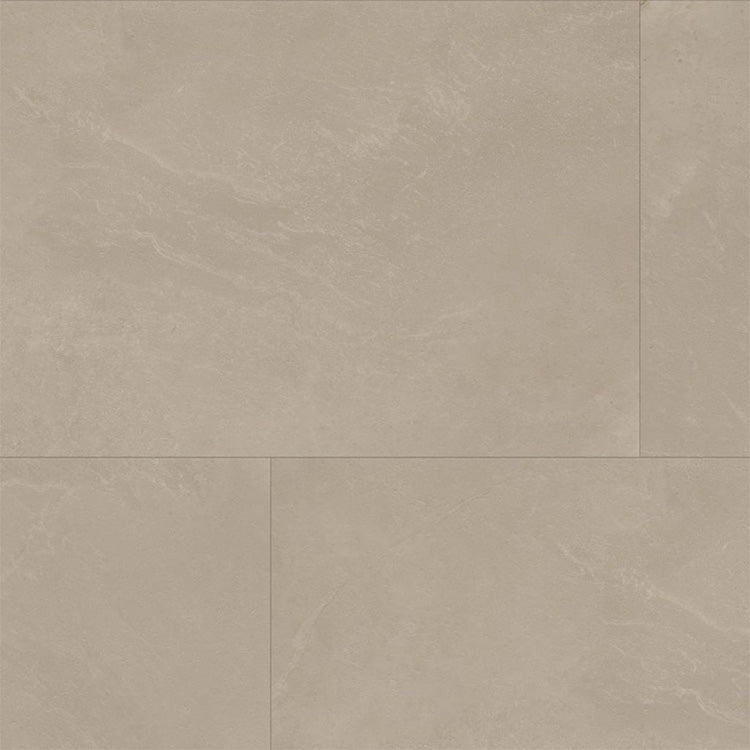 beige tegelvloer met grote rechthoekige tegels en een subtiel golvend marmerstructuurpatroon