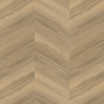 Licht beige eiken vloer met visgraat patroon en subtiele houtnerfstructuur, brede planken met natuurlijke kleurvariaties.