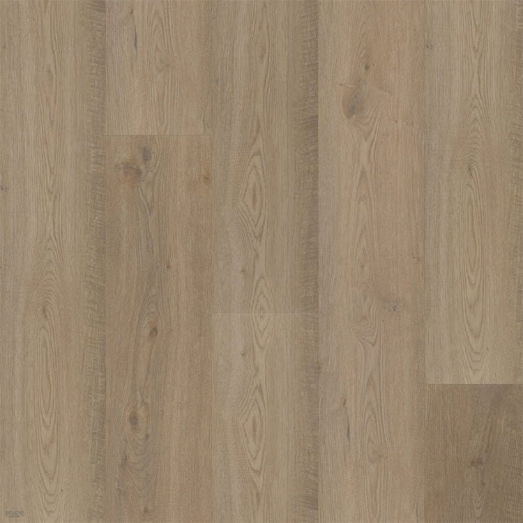 licht beige eiken vloer met smalle planken en subtiel zichtbare houtnerfstructuur in een matte afwerking