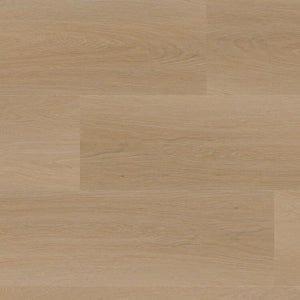licht beige eiken vloer met een subtiele houtstructuur en brede planken zonder zichtbare knoesten of nerven