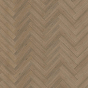 licht beige eiken visgraat vloer met subtiele houtstructuur en matte afwerking