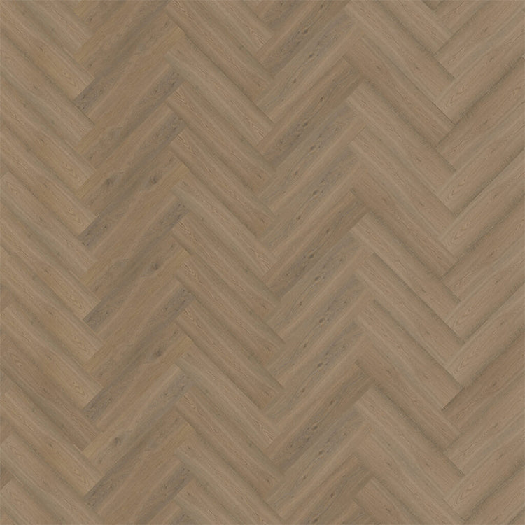licht beige eiken visgraat vloer met subtiele houtstructuur en matte afwerking