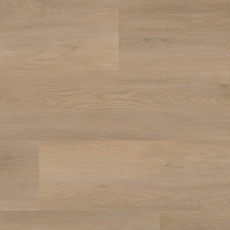 licht beige eiken vloer met horizontale houtstructuur en subtiele nerfpatronen, brede planken zonder opvallende knoesten