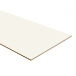 licht wit tegelvloer paneel met gladde, matte structuur en rechthoekige vorm, geschikt als ondervloer of afwerkingsmateriaal