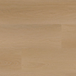licht beige eiken vloer met rechte planken en subtiele houtnerfstructuur