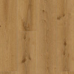 lichte beige eiken vloer met rechte lange brede planken en een subtiele, natuurlijke houtstructuur met kleine noesten