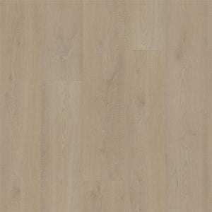 licht beige eiken vloer met brede planken en subtiele houtnerfstructuur zonder opvallende patronen