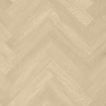 lichte beige eiken visgraatvloer met een fijne houtstructuur en matte afwerking