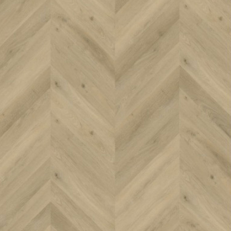 licht beige eiken visgraatvloer met subtiele houtstructuur en natuurlijke knoesten