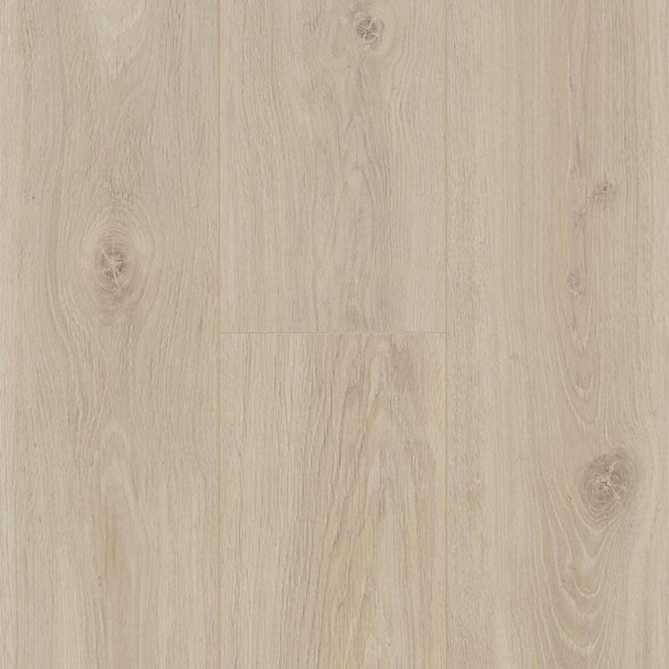 licht beige eiken vloer met zachte houtstructuur en natuurlijke noesten in brede planken