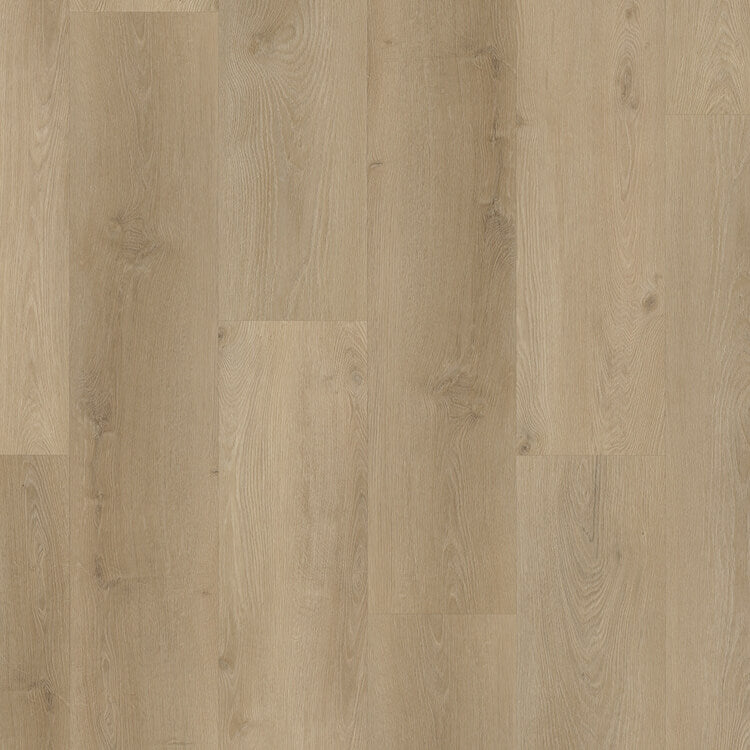 licht beige eiken vloer met rechte planken en fijne houtnerfstructuur zichtbaar