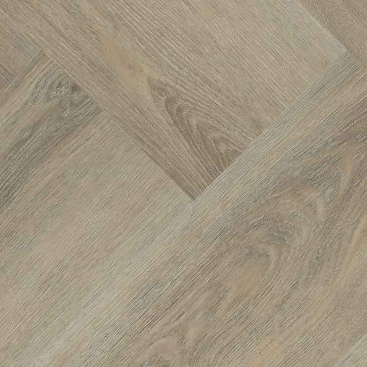 licht grijs bruin eiken visgraat patroon met zichtbare houtnerf en fijne structuur
