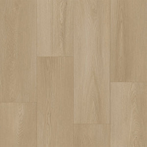 licht beige eiken vloer met brede planken en subtiele houtnerfstructuur