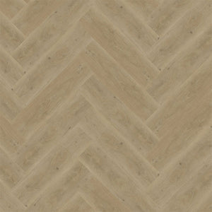 licht beige eiken vloer met visgraat patroon en fijne houtnerfstructuur