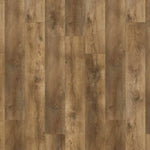donker bruin eiken vloer met matte structuur en lichte noesten, brede planken in recht gelegd patroon