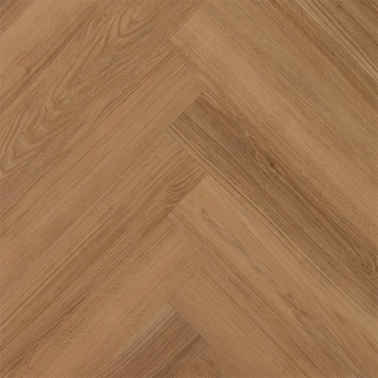 licht eiken visgraatvloer met natuurlijke houtstructuur en matte afwerking