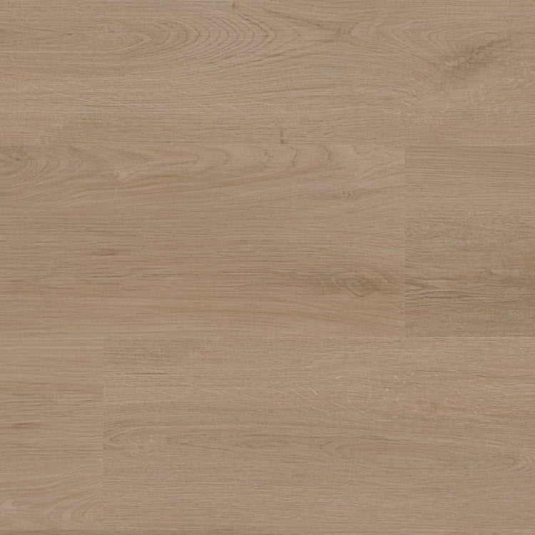 licht beige eiken vloer met fijne houtnerfstructuur en brede planken in een rechte legpatroon