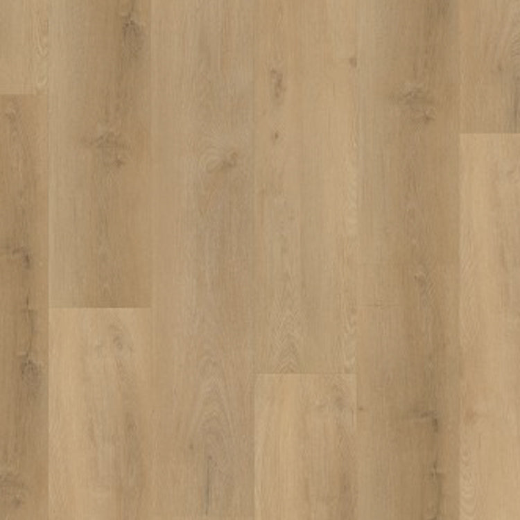 licht beige eiken vloer met rechte planken en subtiele houtnerven en knoesten, gladde structuur