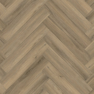 licht beige eiken visgraatvloer met een natuurlijke houtstructuur en matte afwerking